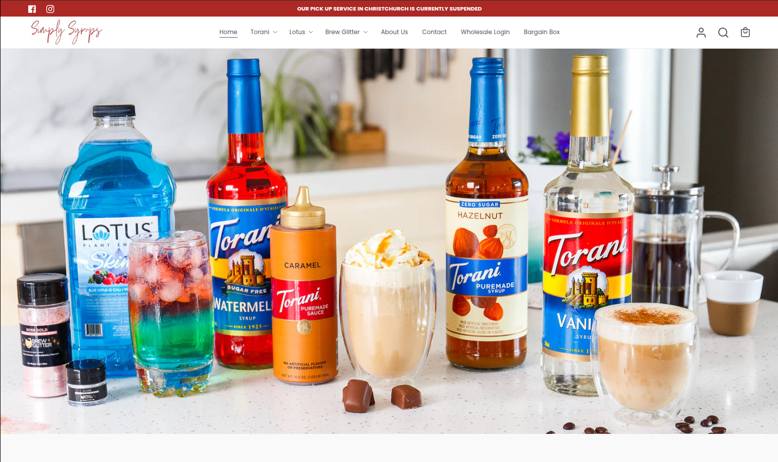 SimplySyrups NZ Homepage